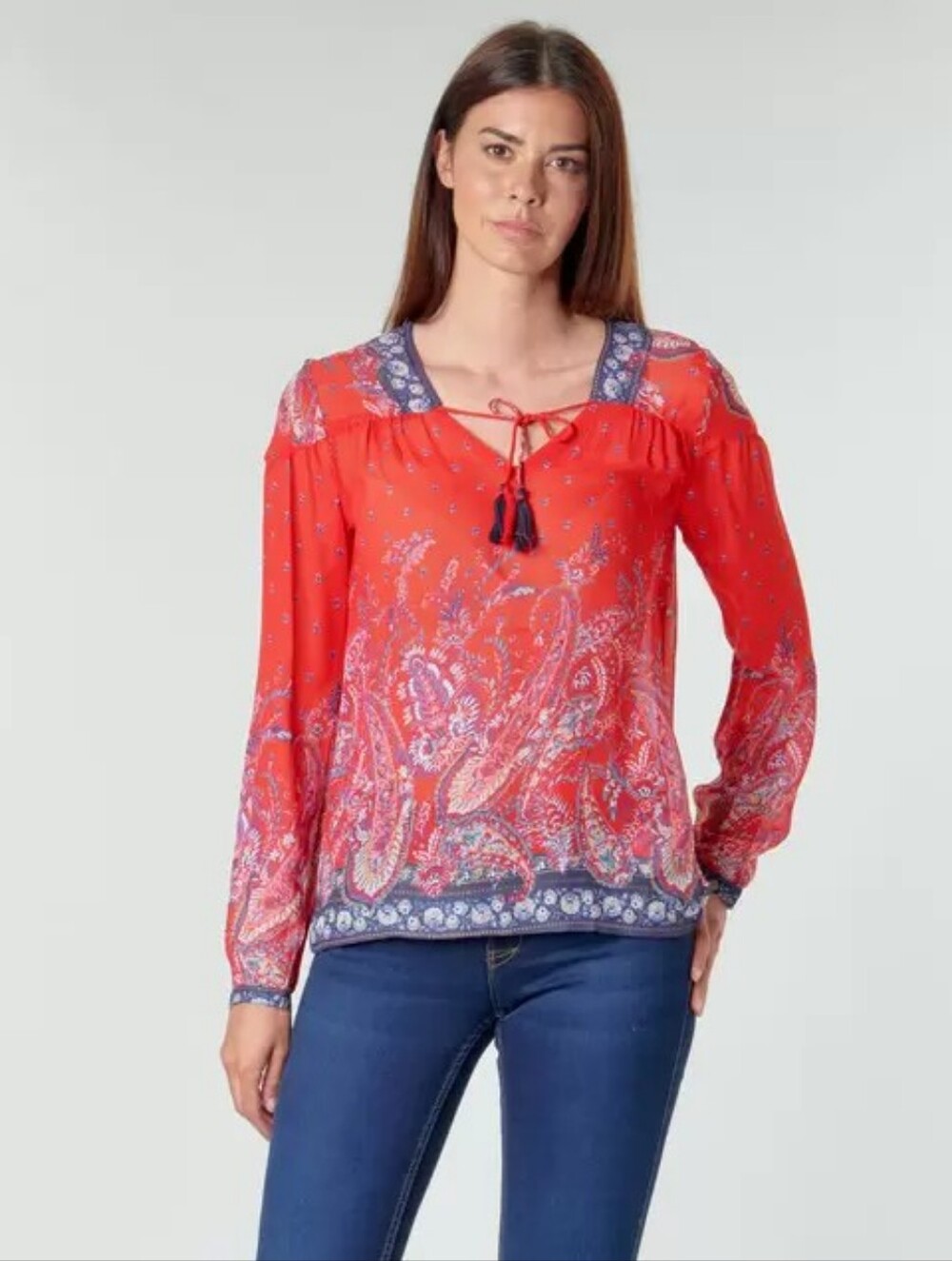 CREAM Sheer Blouse